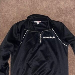 Girls no apologies Black Jacket Sz med